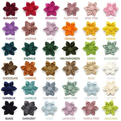 Velcro Velluto Cane Fiore